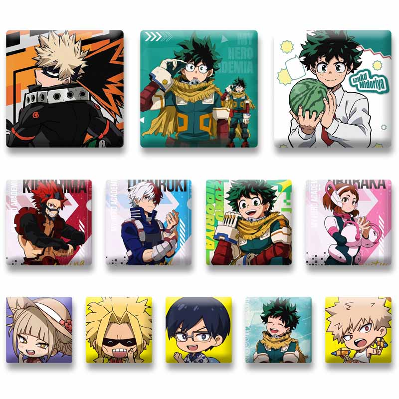 Furoshiki - Ochaco Izuku Shoto Himiko Katsuki Vierkante