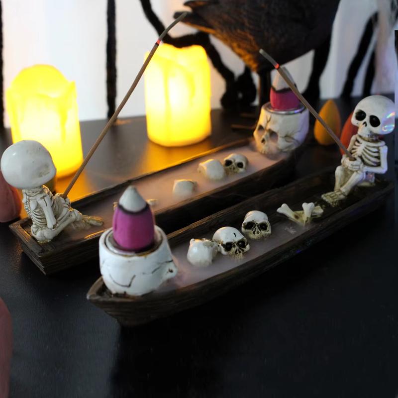 Creatieve schedelboot wierookh - Incense Holder recensie en prijs