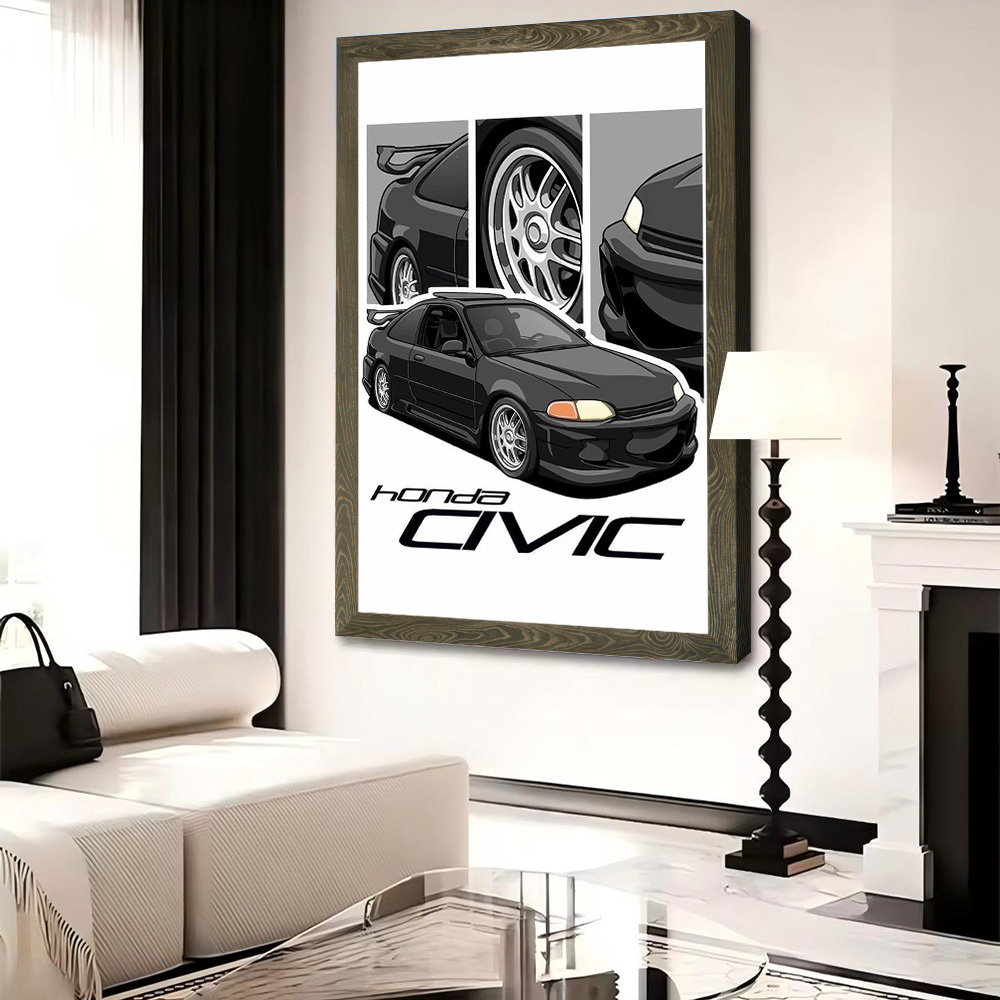 Japanse auto Civic canvas post - Japanese Fan recensie en prijs